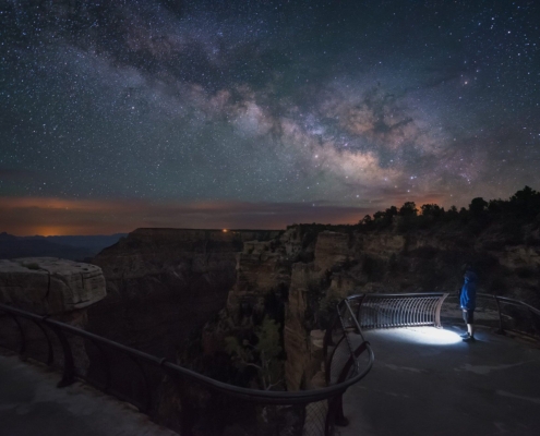 stargazing grand canyon by night
