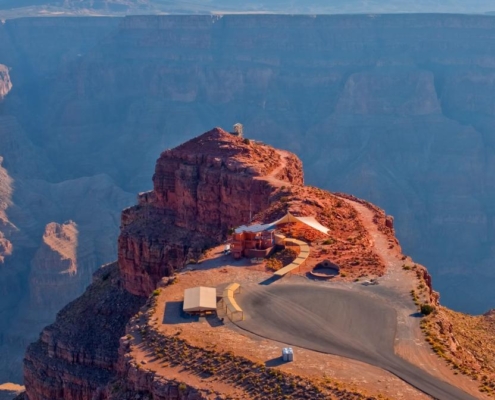 scenic drive at grand canyon west rim